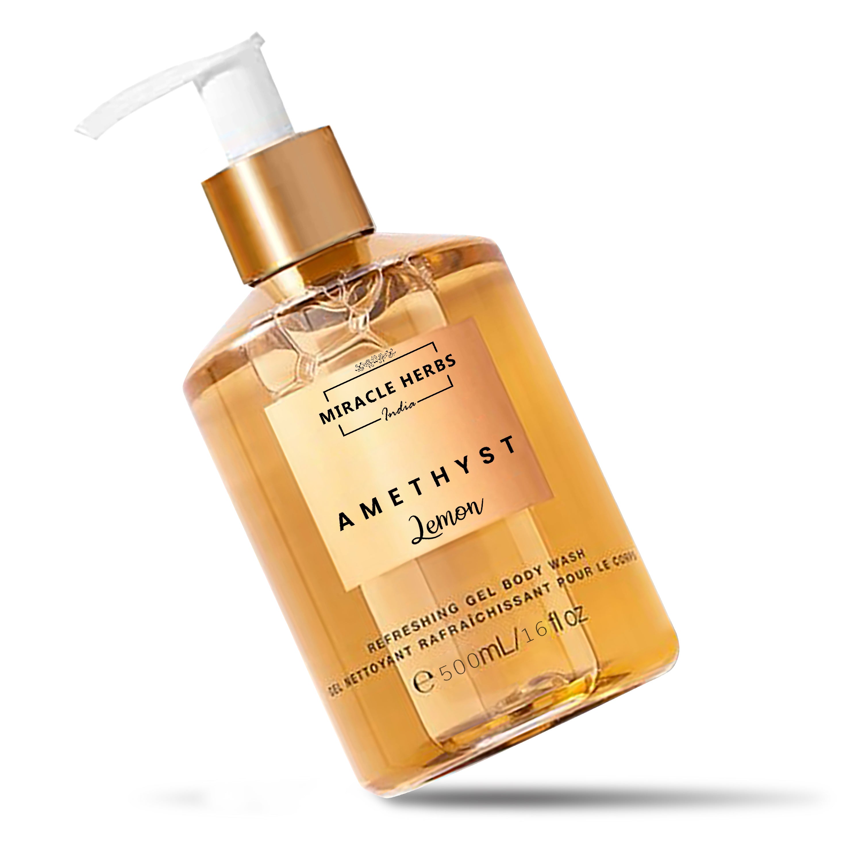 Miracle Herbs AMATHYST Refreshing Gel Body Wash LEMON