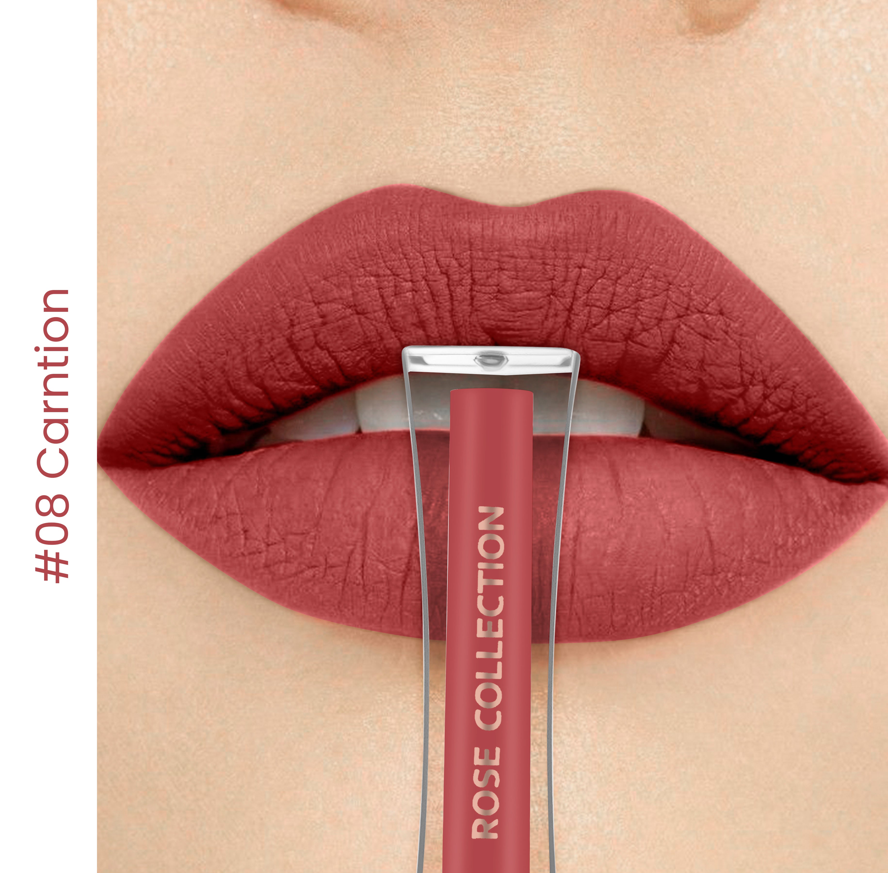CAL Los Angeles Rose Liquid Lipstick 08 - Carnation