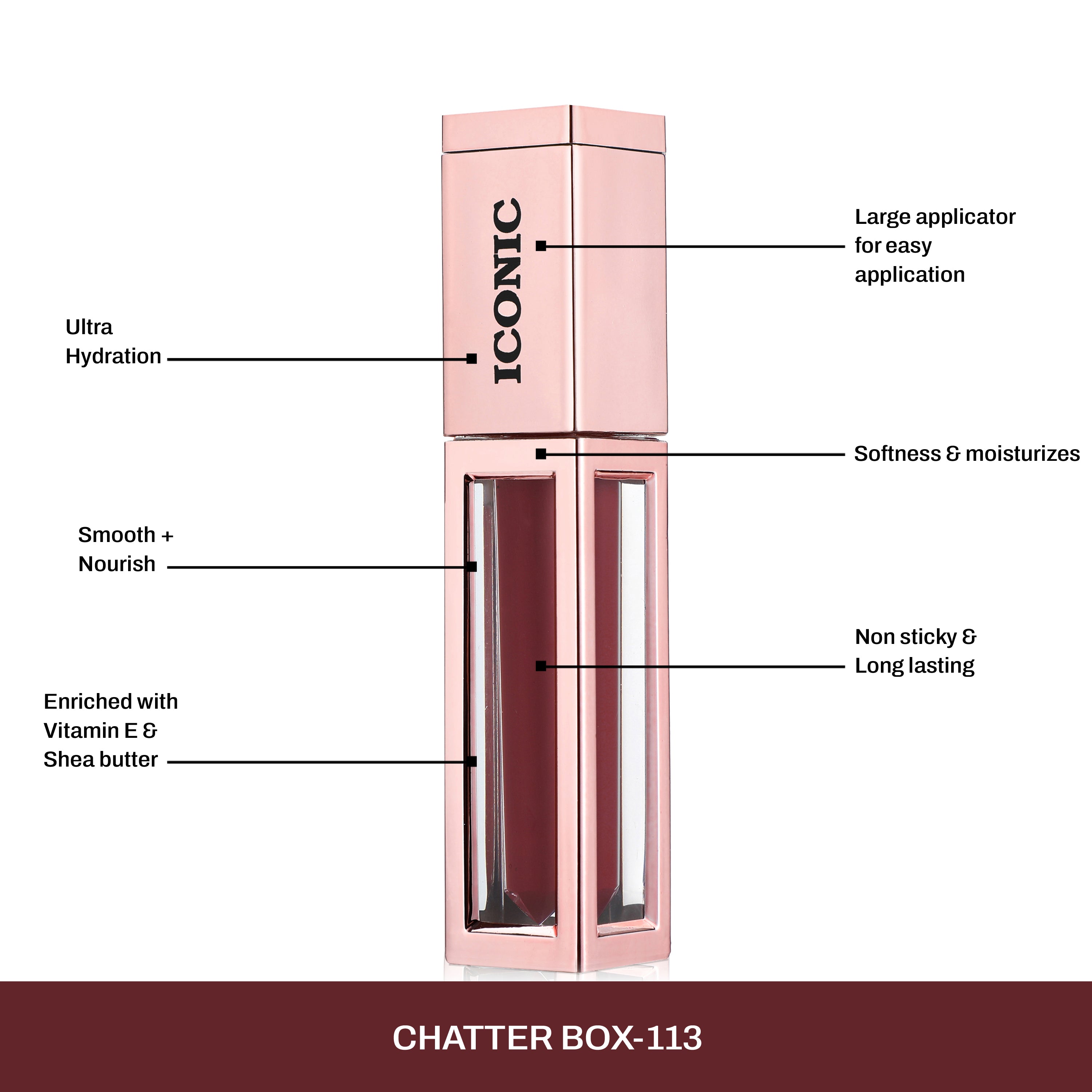 CAL LOS ANGELES Iconic Lip Cream Matte Liquid- CHATTER BOX 113