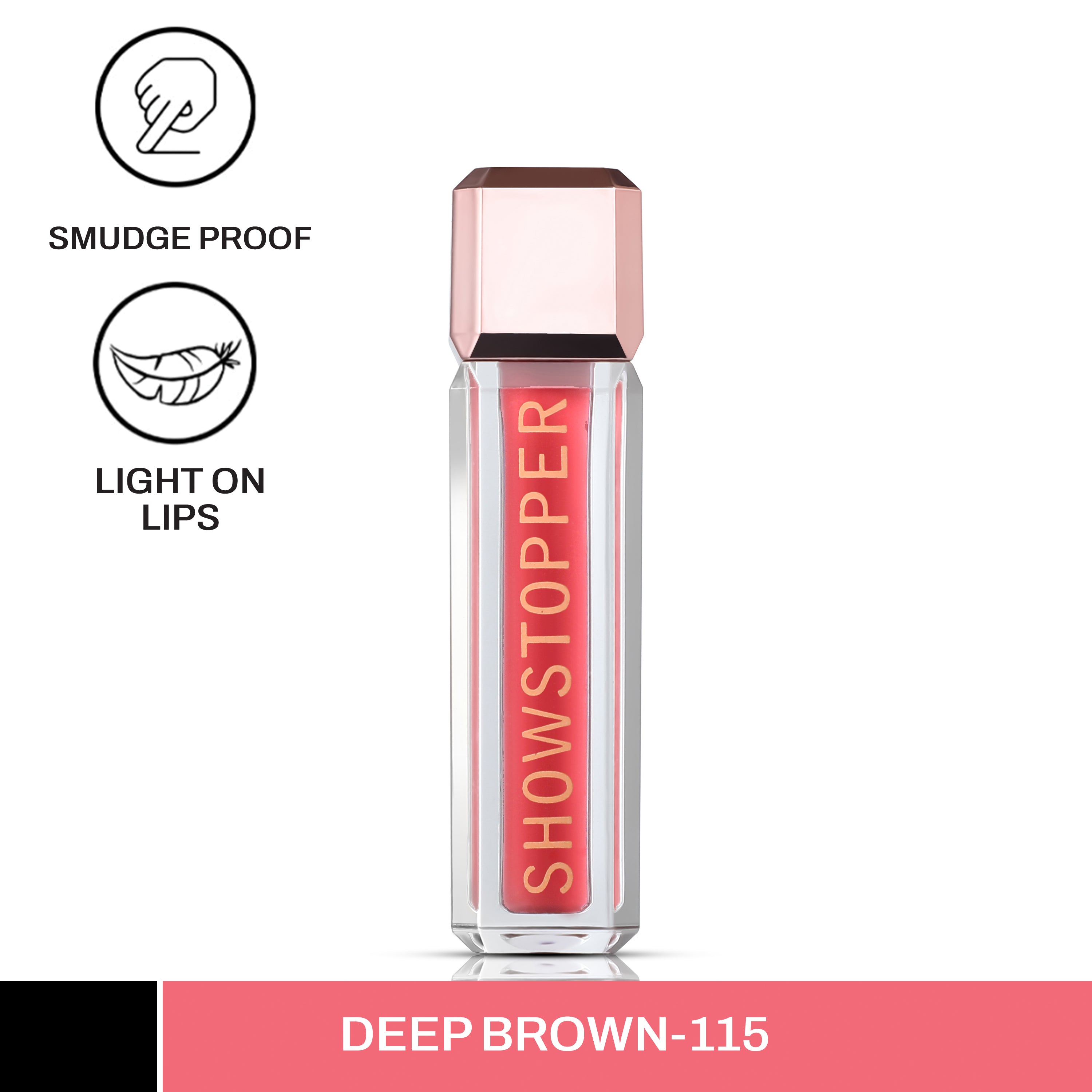 CAL Losangeles Showstopper Lip Liquid- Deep Brown 115