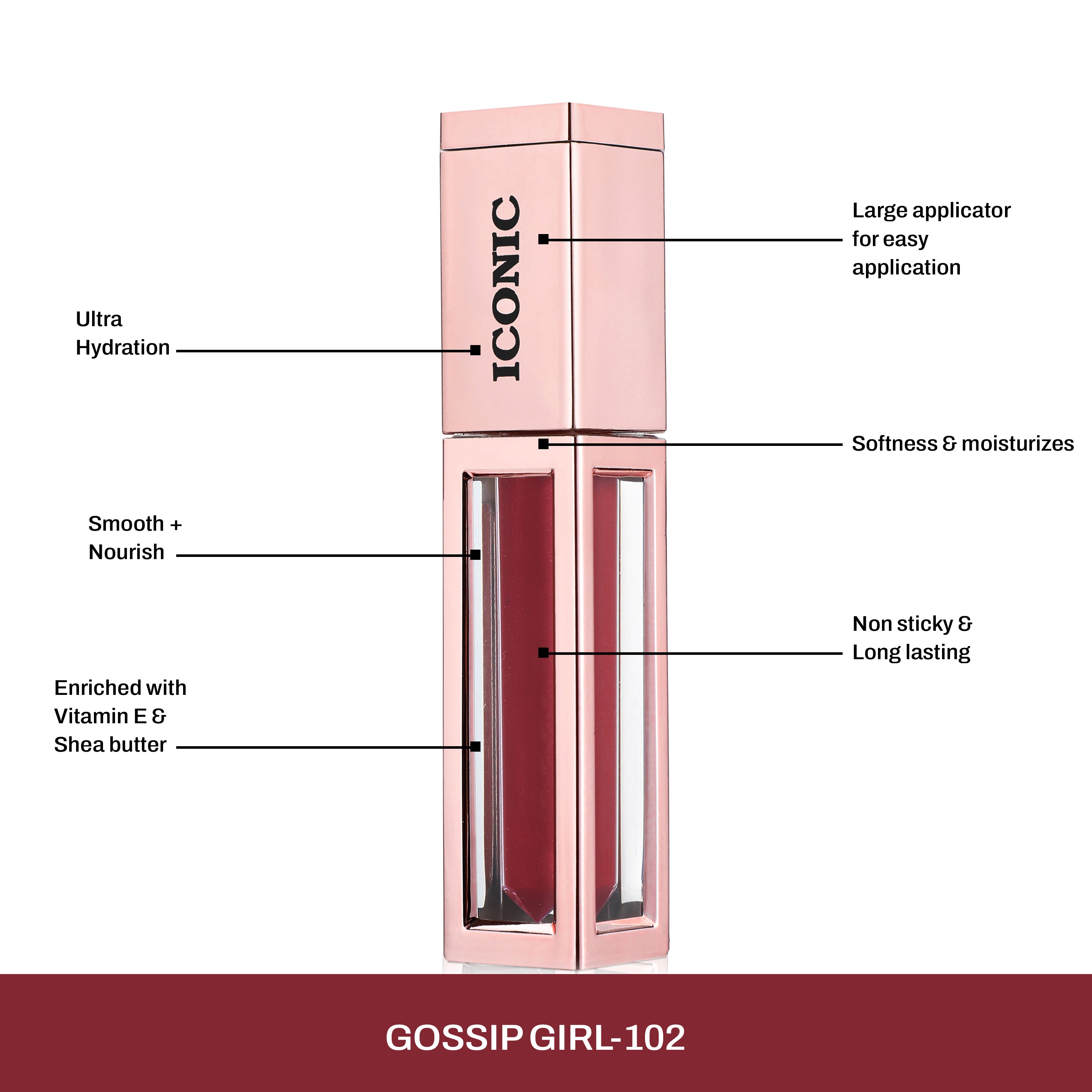CAL LOS ANGELES Iconic  Lip Cream Matte Liquid - GOSSIP GIRL 102
