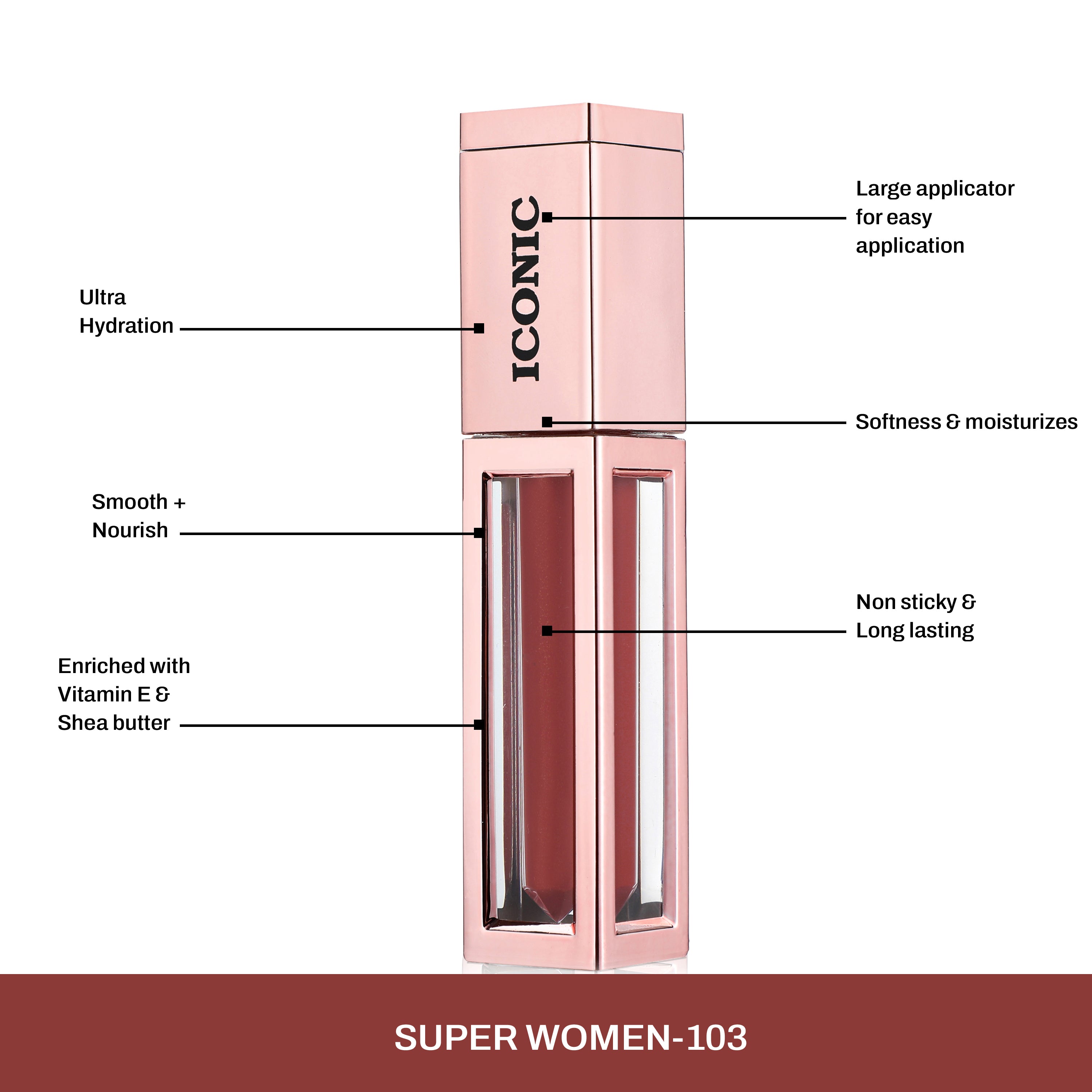 CAL LOS ANGELES Iconic  Lip Cream Matte Liquid- SUPER WOMEN 103