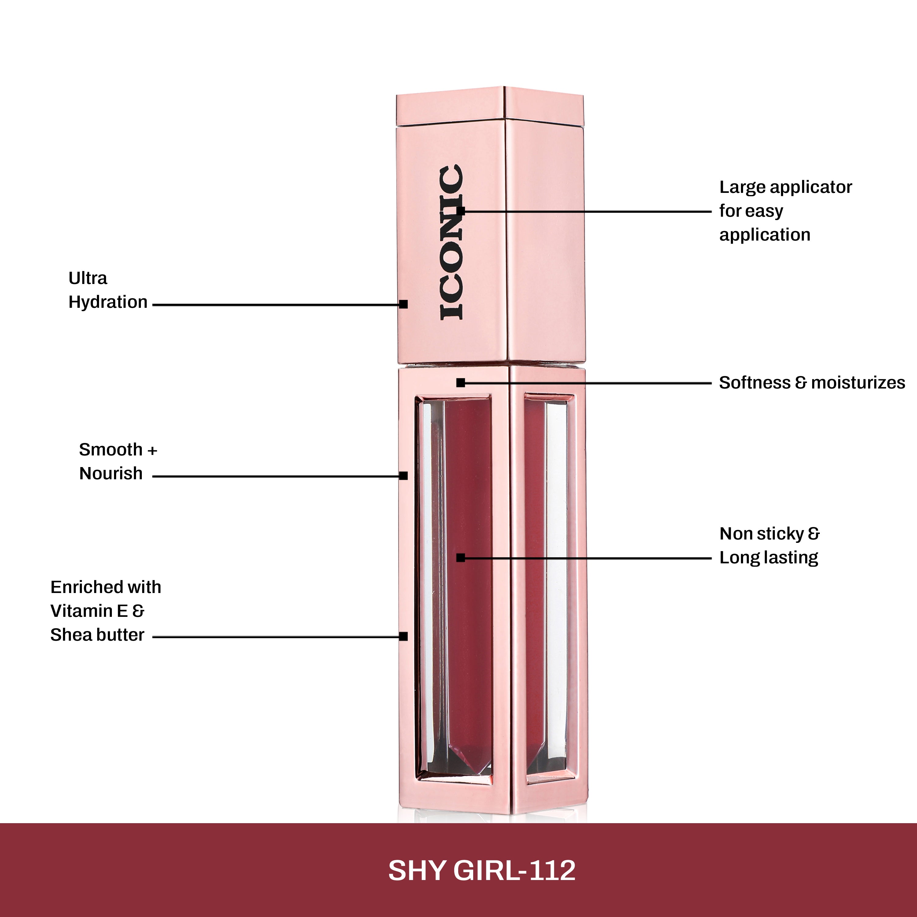 CAL LOS ANGELES Iconic Lip Cream Matte Liquid- SHY GIRL 112