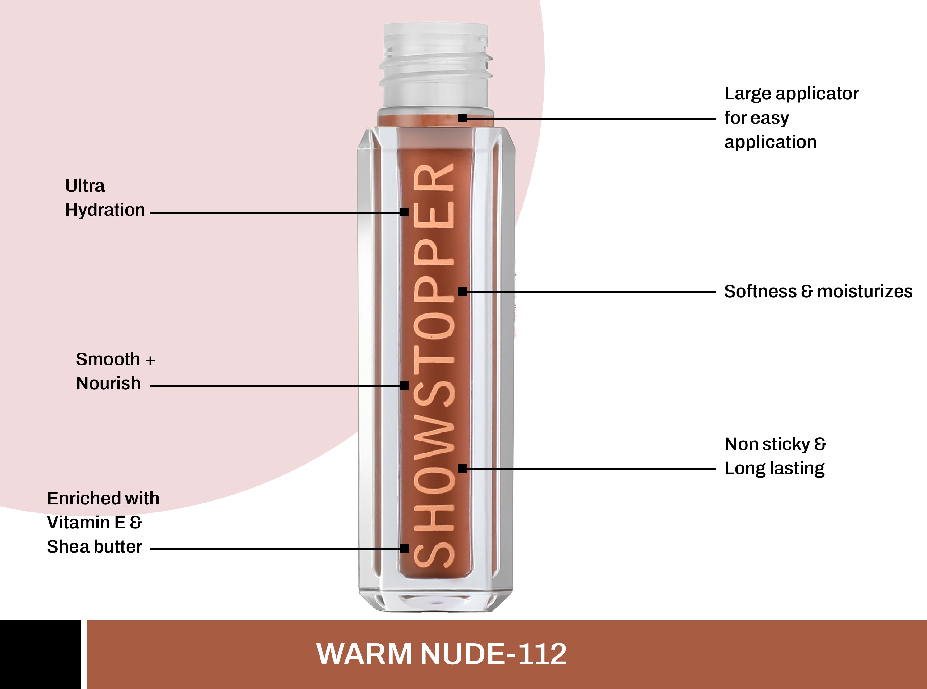 CAL Losangeles Showstopper Lip Liquid- Warm Nude 112