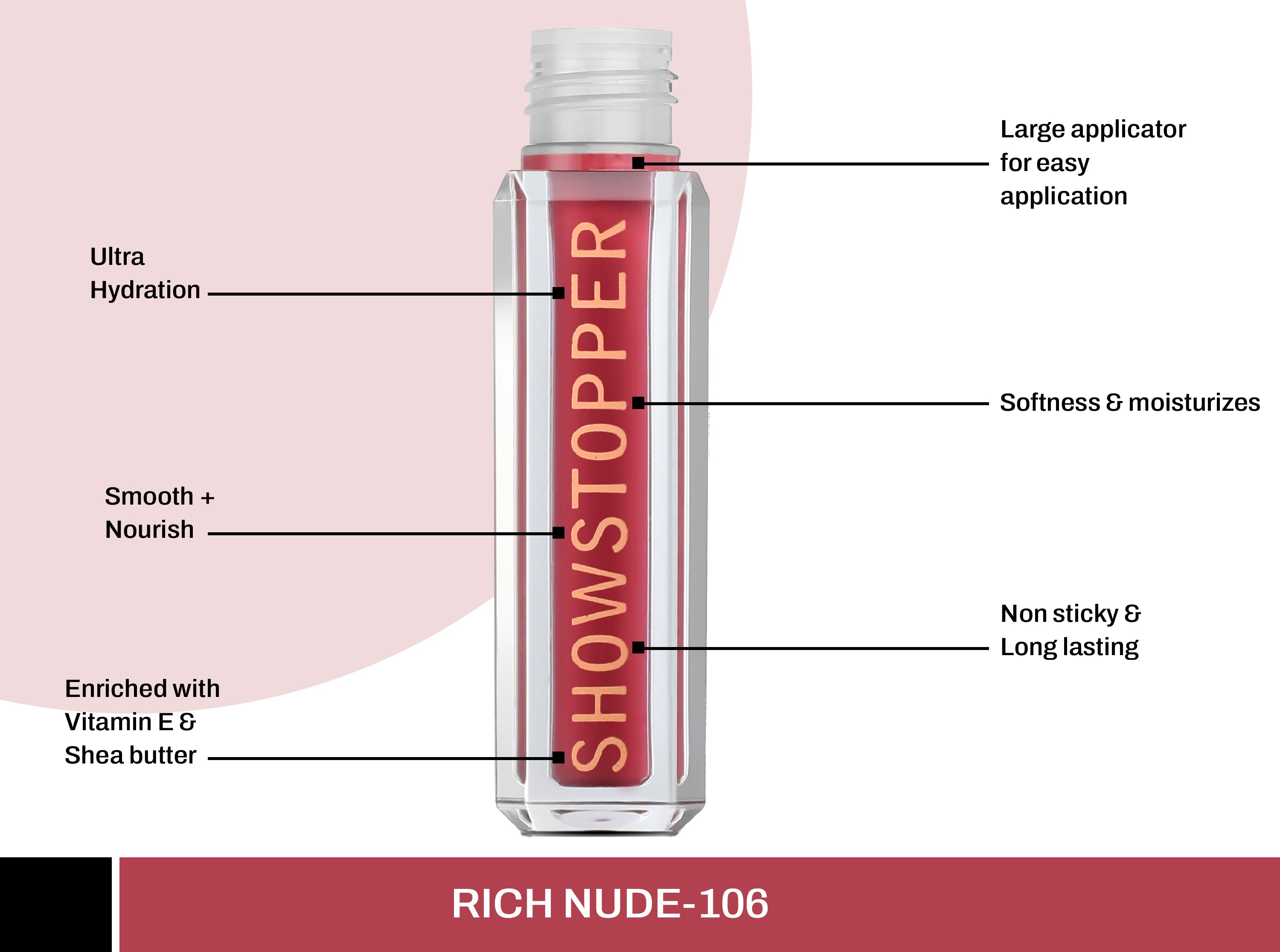 CAL Losangeles Showstopper Lip Liquid - Rich Nude 106