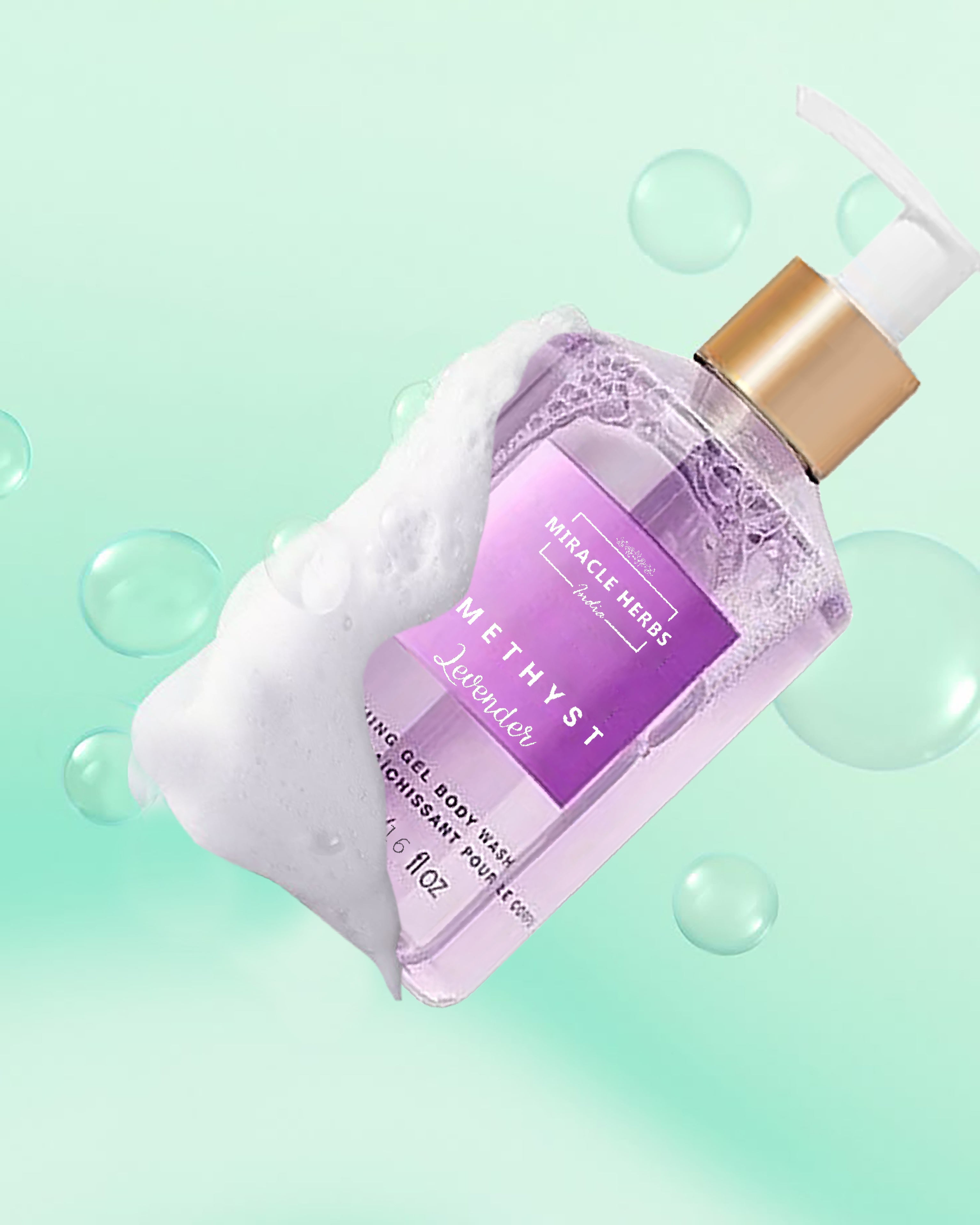 Miracle Herbs AMATHYST Refreshing Gel Body Wash Lavender