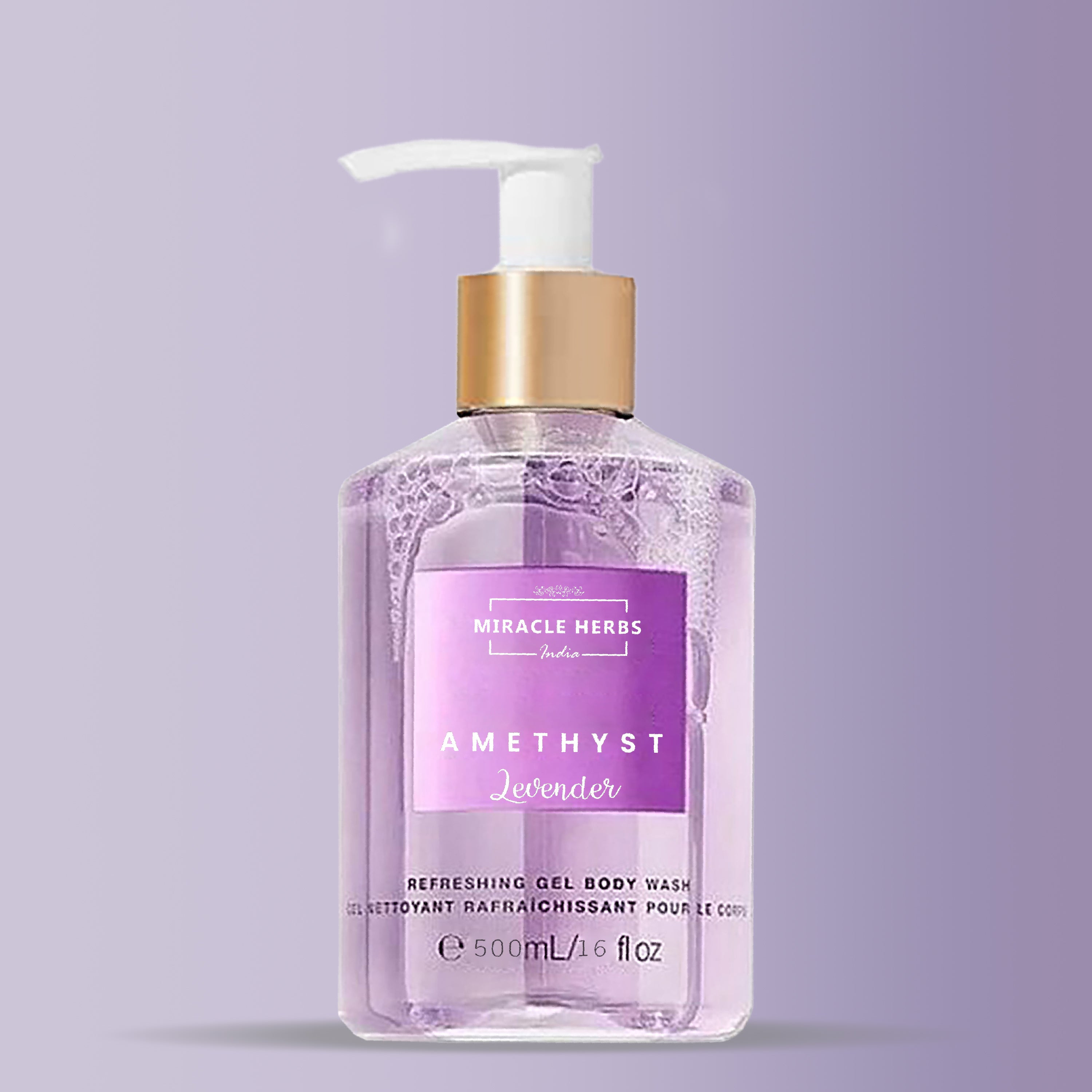 Miracle Herbs AMATHYST Refreshing Gel Body Wash Lavender