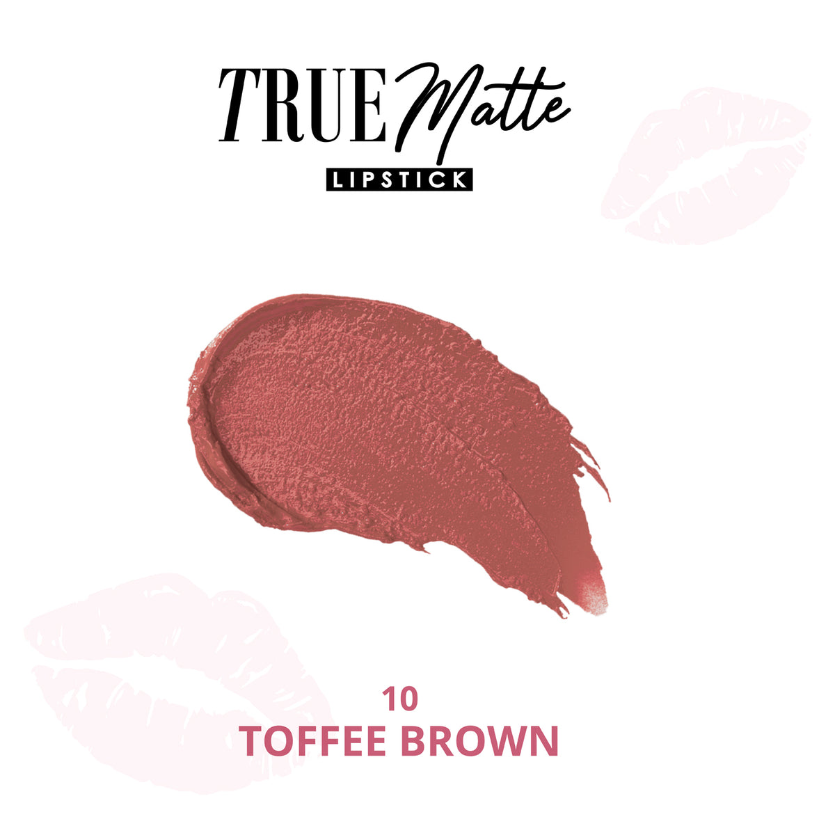 Blue Heaven True Matte Lipsticks for women with 2x Intense pigment | SPF Sun Protection | Weightless formula | Long Lasting upto 8Hrs, 10 Toffee Brown, 4g