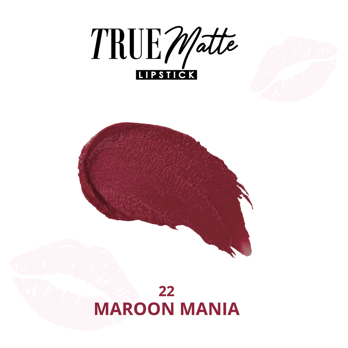 Blue Heaven True Matte Lipsticks for women with 2x Intense pigment | SPF Sun Protection | Weightless formula | Long Lasting upto 8Hrs, 22 Maroon Mania, 4g