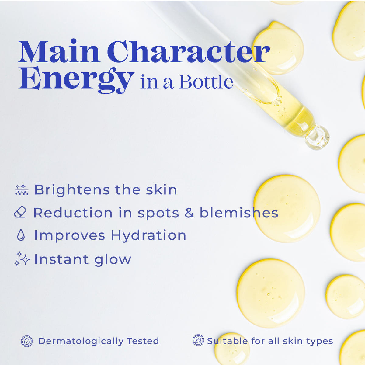 Blue Heaven Brightening 5% Vitamin C Face Serum for Brightening & Glowing Skin | Improves Hydration & Reduces Blemishes | Face Serum for Men and Women, 20ml