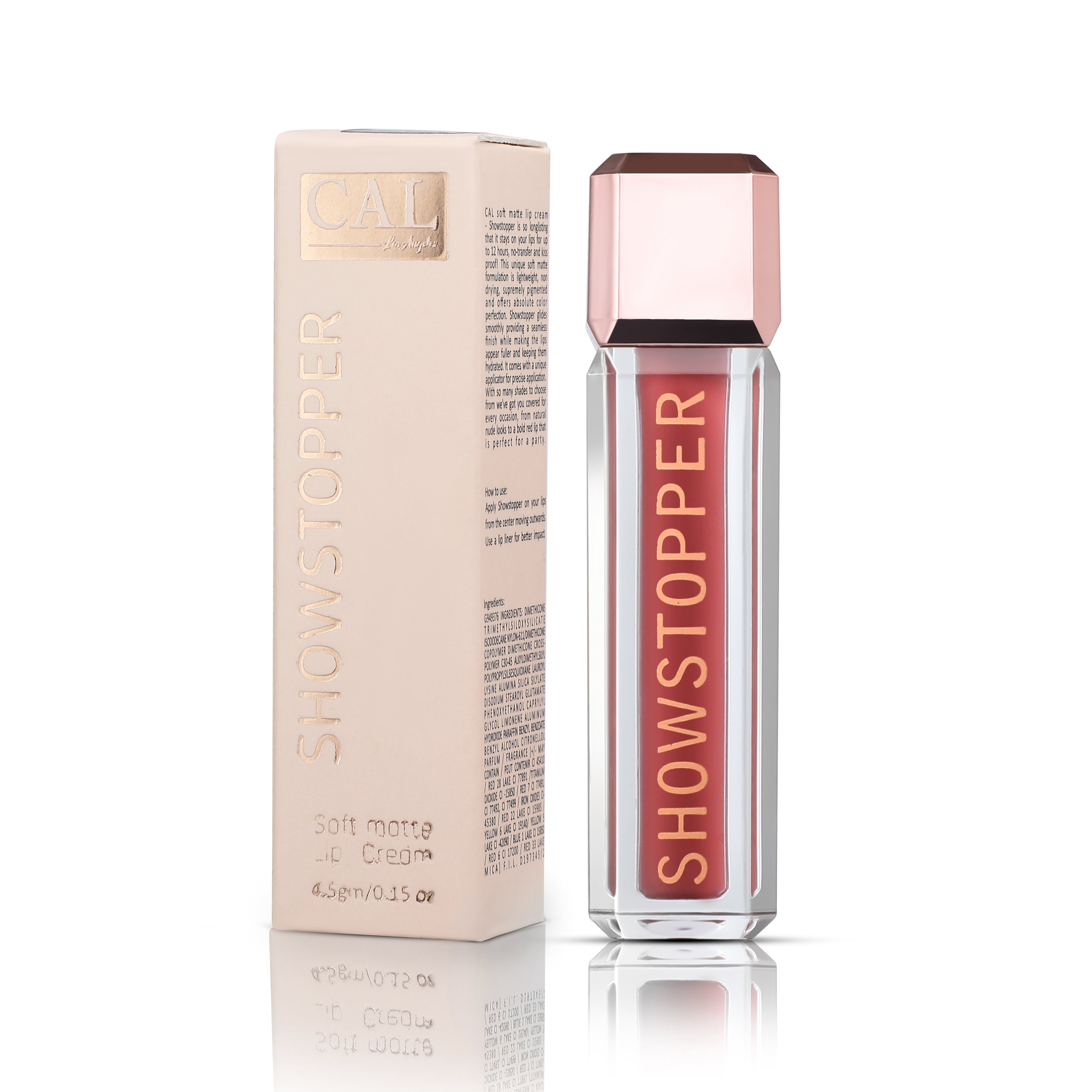 CAL Losangeles Showstopper Lip Liquid- Peach Shortcake 101