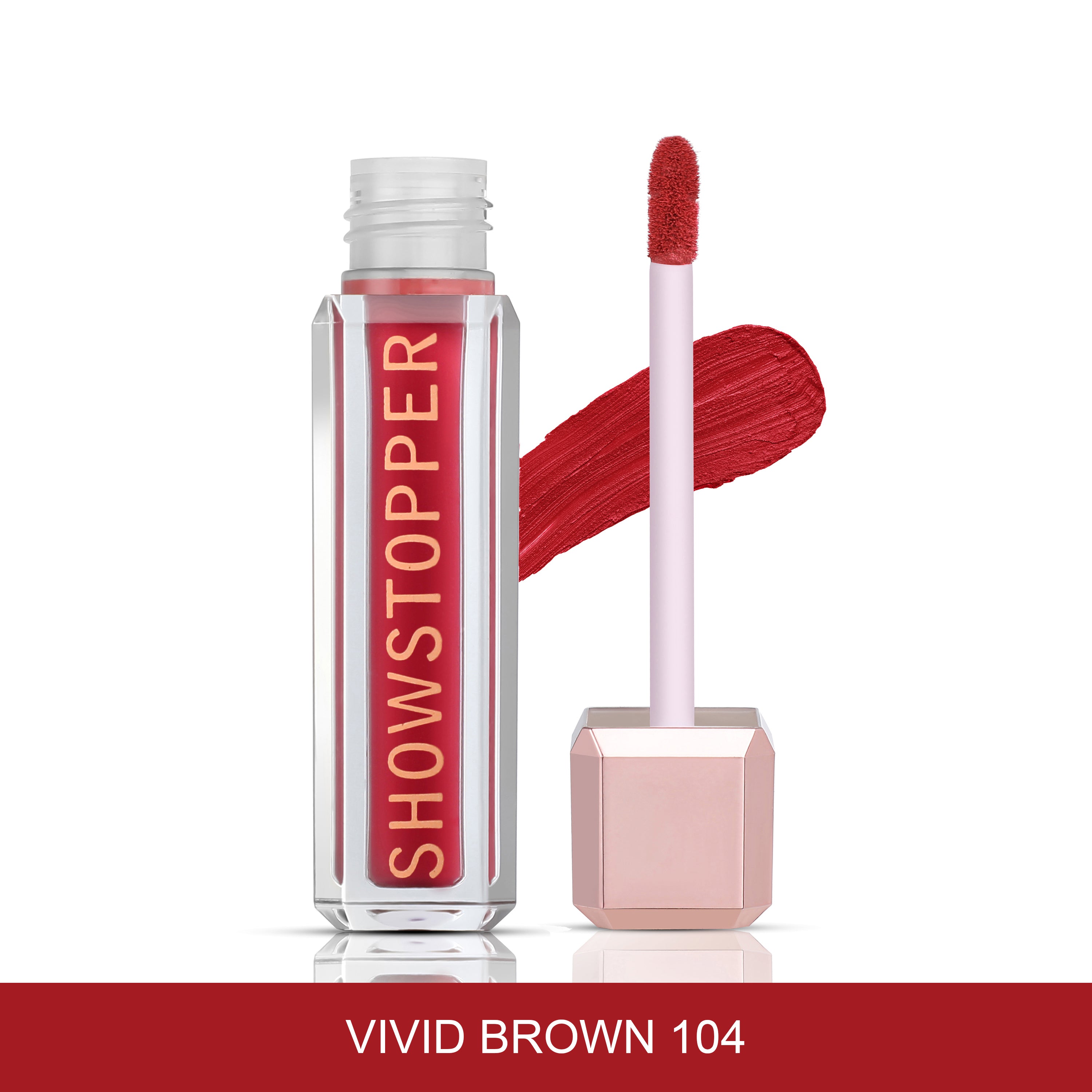 CAL Losangeles Showstopper Lip Liquid- Vivid Brown 104