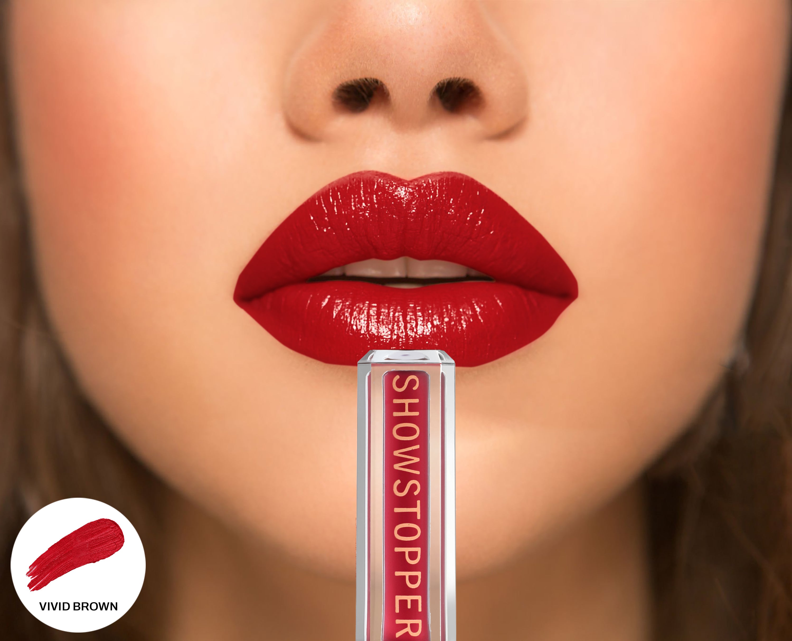 CAL Losangeles Showstopper Lip Liquid- Vivid Brown 104