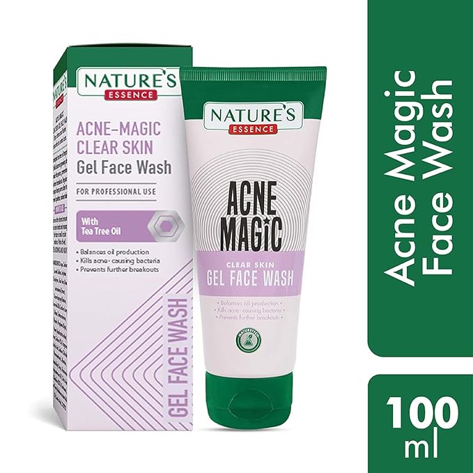 NATURES ESSENCE Acne Magic Clear Skin Gel Face Wash, 100 Ml