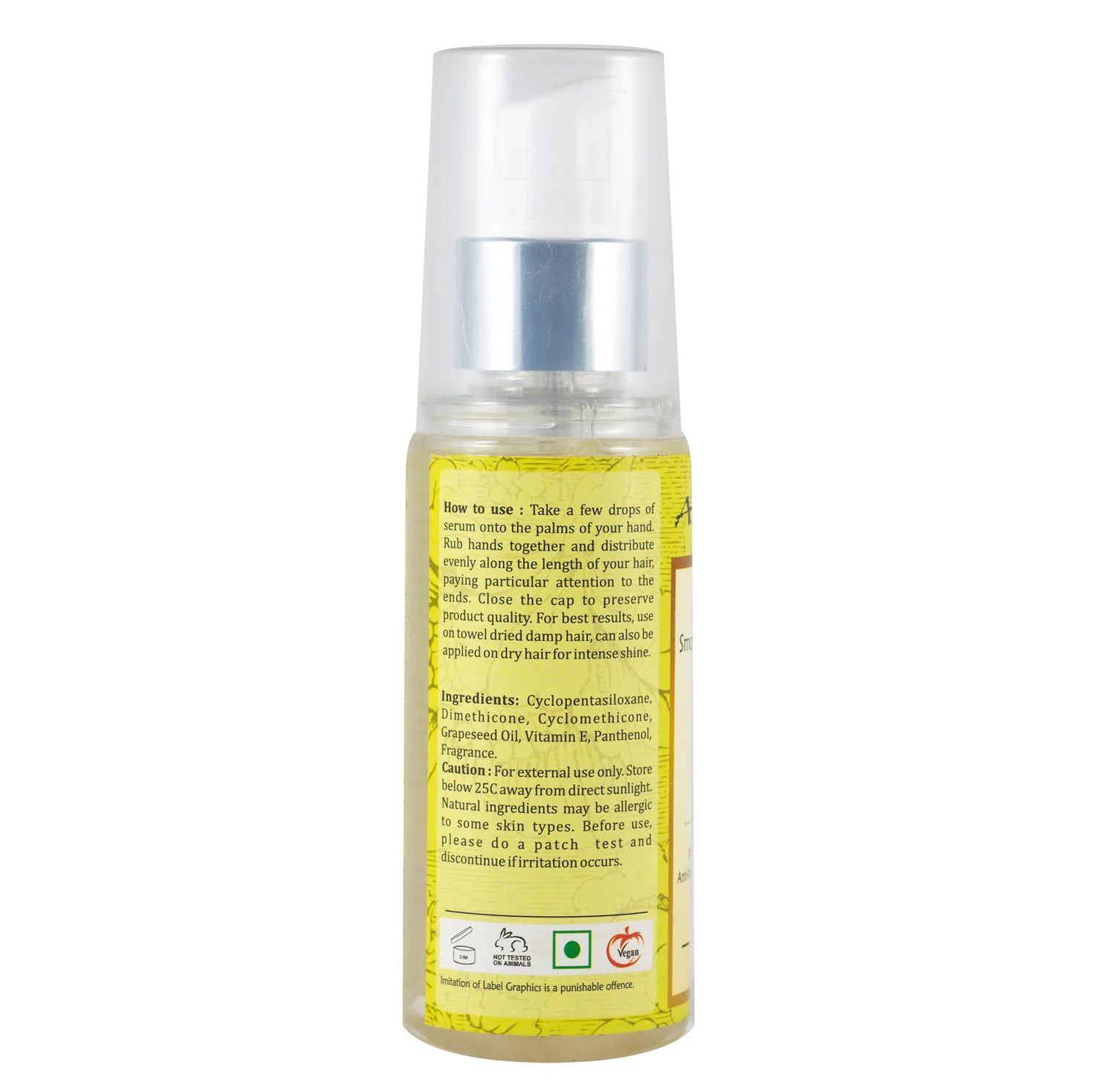 Aloe Veda Grape Seed Oil Smoothing Hair Serum