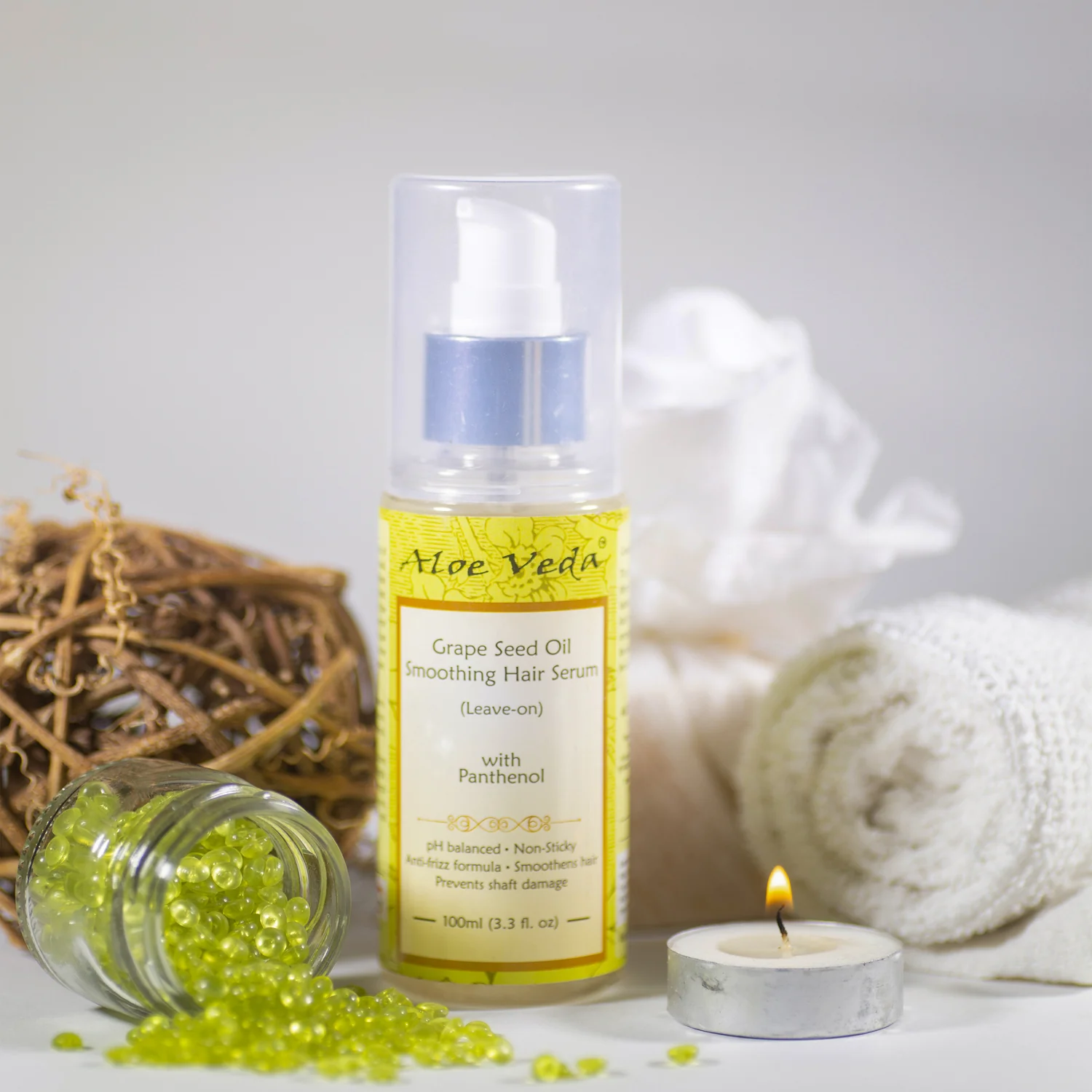 Aloe Veda Grape Seed Oil Smoothing Hair Serum