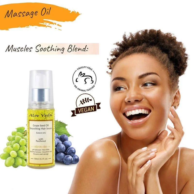 Aloe Veda Grape Seed Oil Smoothing Hair Serum