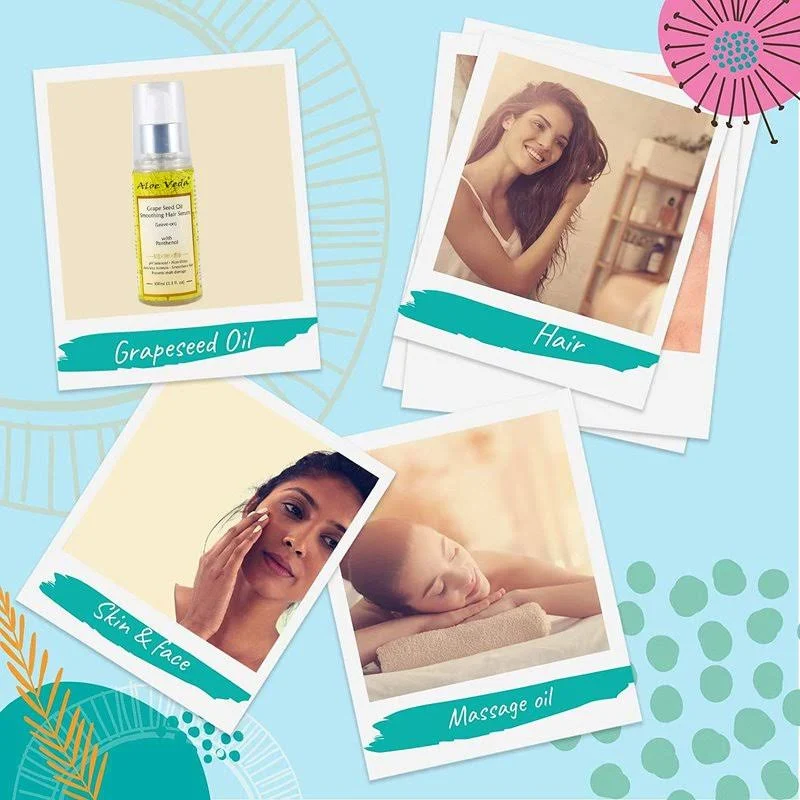 Aloe Veda Grape Seed Oil Smoothing Hair Serum