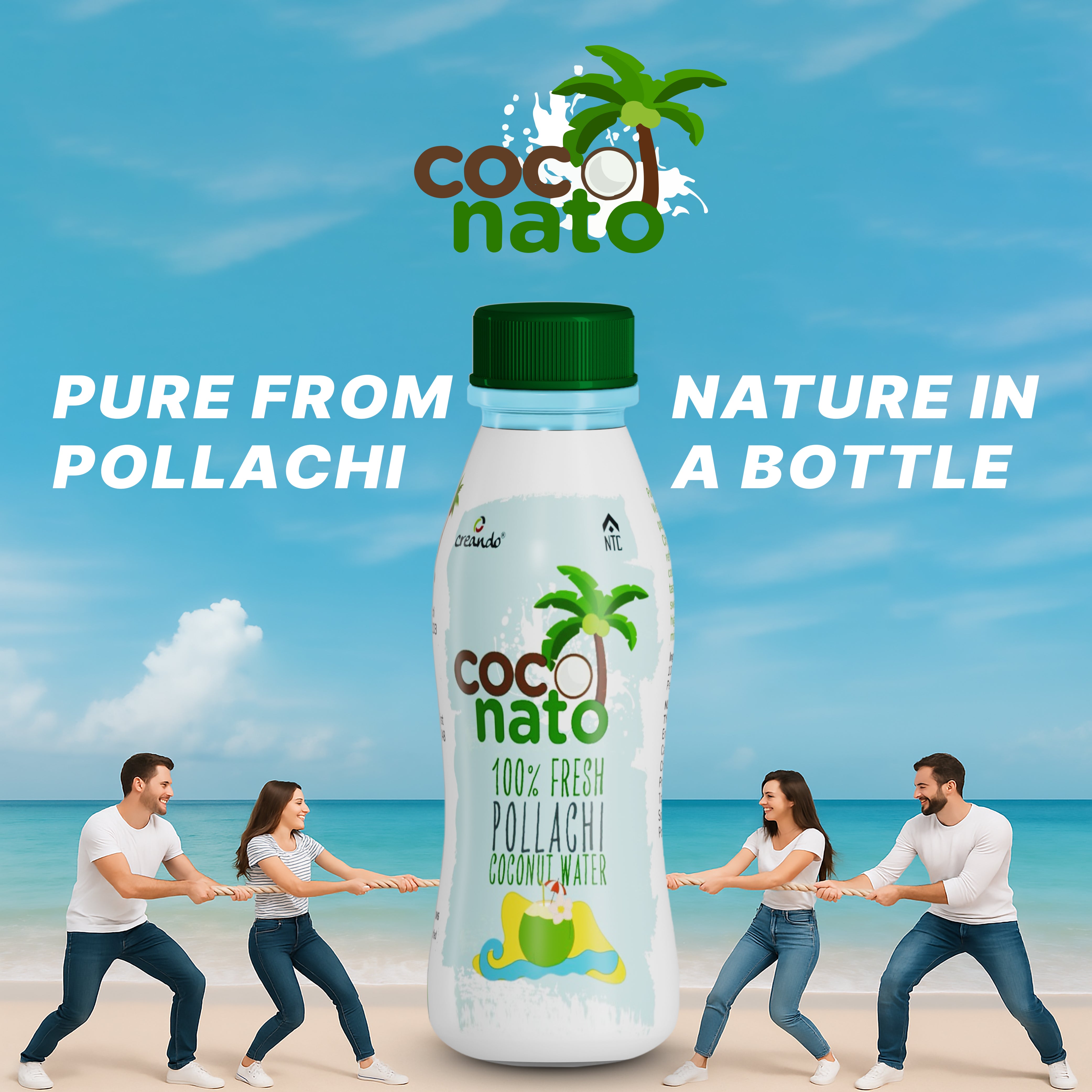 Coconato Tender Coconut Water, 200 ml (Pack of 6)