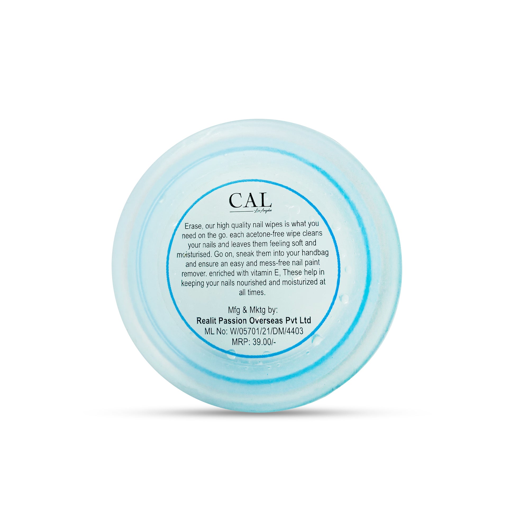 CAL Losangeles ERASE NAIL WIPES ORCHID Pack of 3