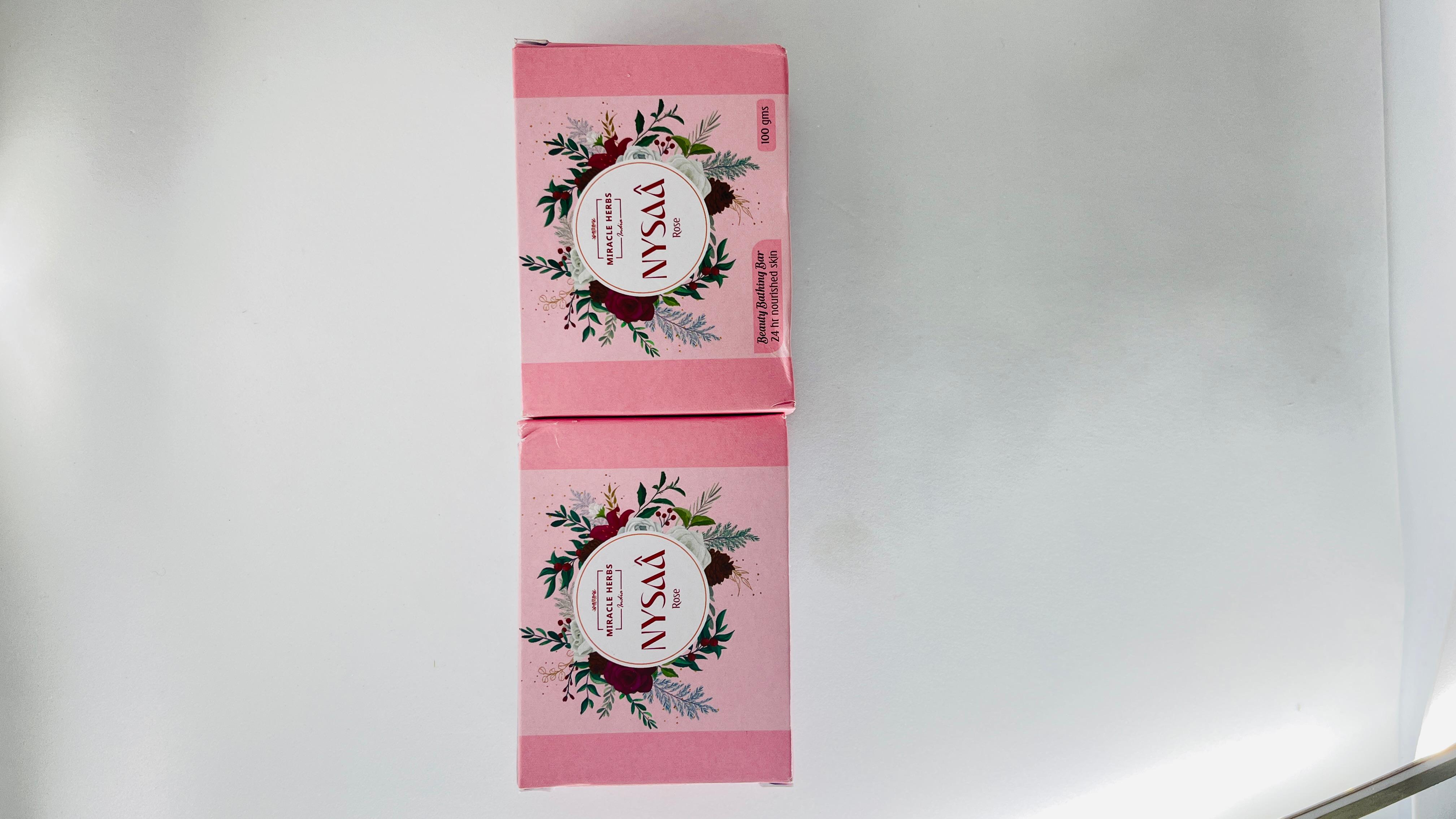 Miracle Herbs Nysaa Rose bathing bar(Pack of 2)