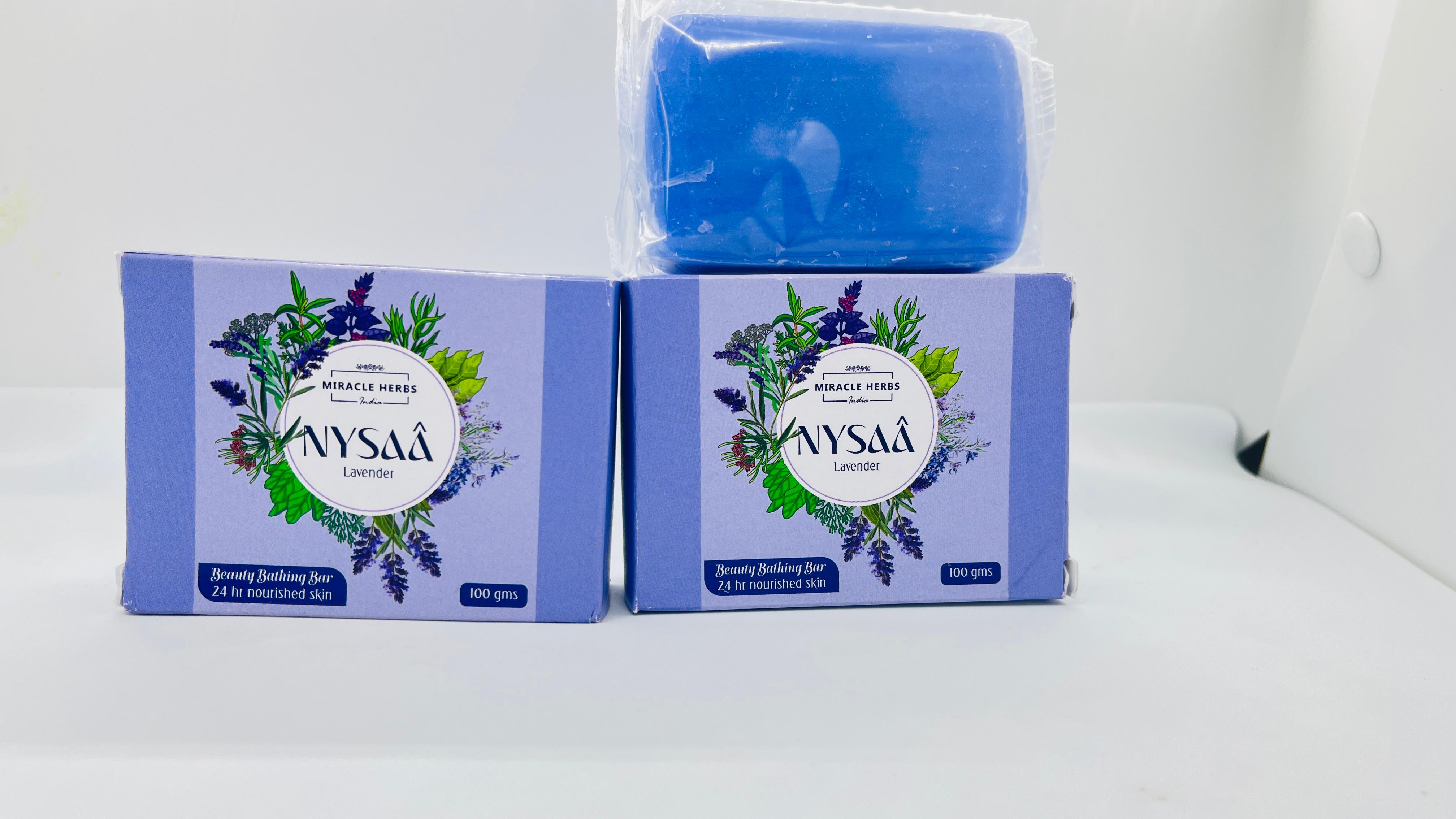 Miracle Herbs Nysaa Lavender bathing bar(Pack of 2)
