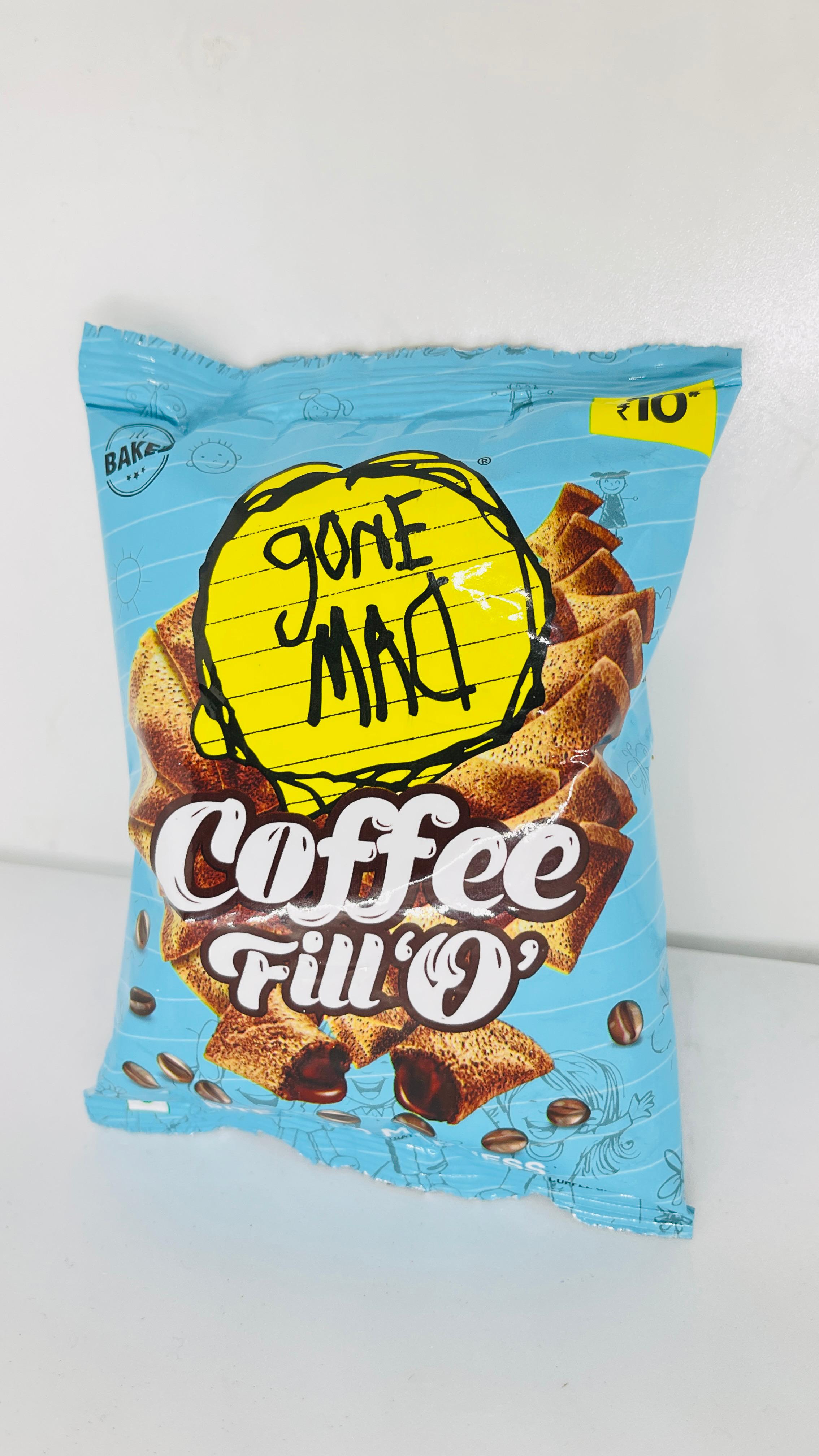 Gone Mad Coffee Fillo, Pack of 12 (192g) – Crispy & Creamy Coffee Filled Snack