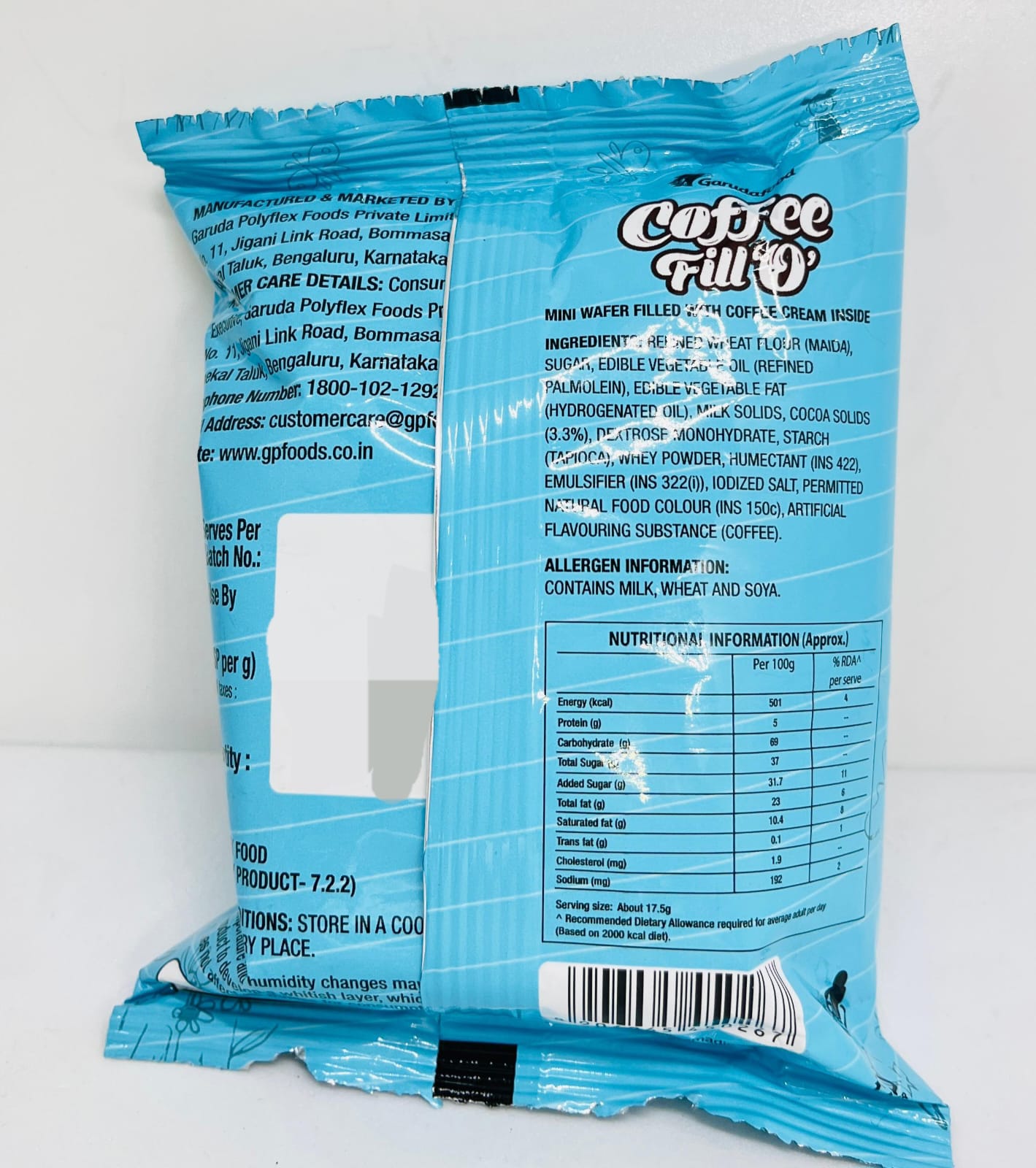 Gone Mad Coffee Fillo, Pack of 12 (192g) – Crispy & Creamy Coffee Filled Snack